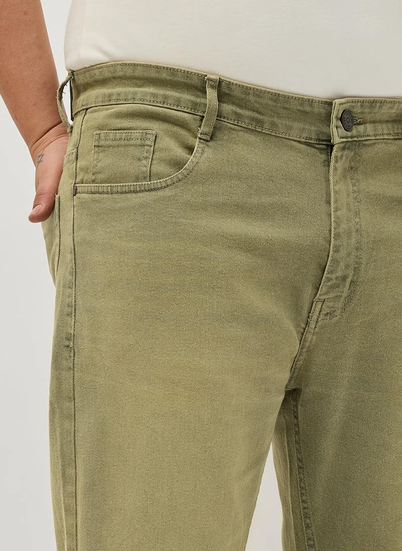 Urbano Fashion  Urbano Plus Men's Ice Grey Regular Fit Heavy Washed Denim Jeans Stretchable for Men | Best Price UAE